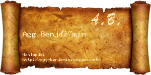 Agg Benjámin névjegykártya