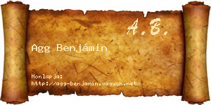 Agg Benjámin névjegykártya